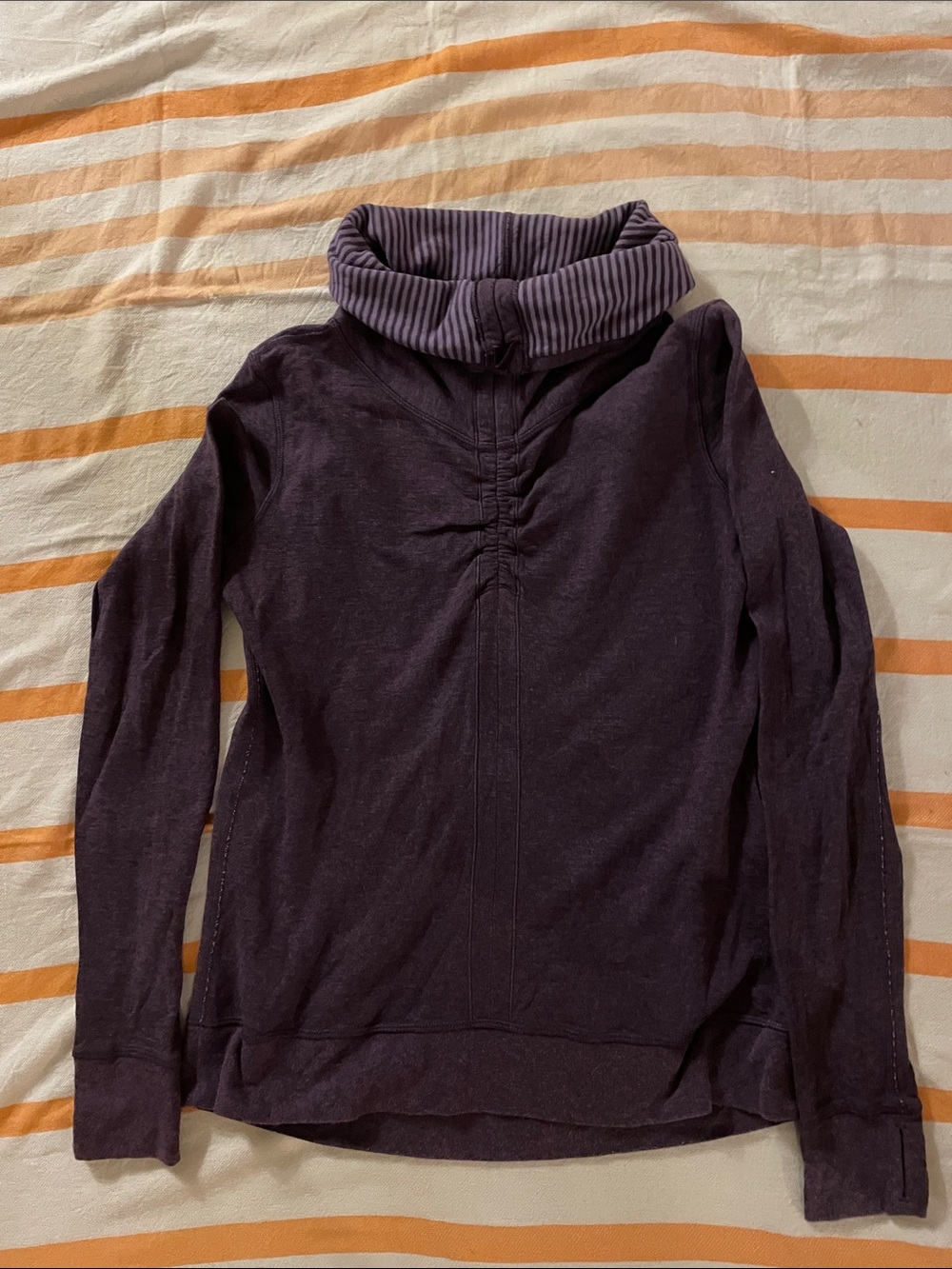 Retro Lululemon Reversible Purple Women's Funnel Neck